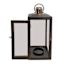 Cole Black Wooden Lantern, 18"