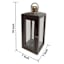 Cole Black Wooden Lantern, 18"
