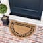 Providence Scroll Border Print Sliced Coir Mat, 2x3
