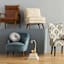Holan Grey Pleated Velvet Round Throw Pillow, 16"
