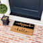 Crosby St. Black Hello Goodbye Coir Mat, 18x30