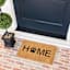 Natural & Black Home Paw Print Coir Mat, 18x30