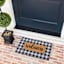 Honeybloom Buffalo Check Plaid Welcome Coir Mat, 18x30