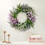 Purple Lavender & Thistle Floral Wreath, 22"
