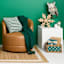 Crosby St. Sawyer Swivel Faux Leather Chair, Cognac