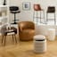 Crosby St. Drake Faux Leather Counter Stool, Espresso Brown