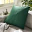 Emerald Green Torrey Faux Suede Throw Pillow, 24"