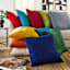 Teal Faux Suede Throw Pillow, 24"