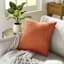 Baked Clay Torrey Faux Suede Throw Pillow, 18"
