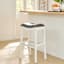 Providence Rylan Backless Barstool, White