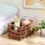 Woven Abaca Rectangle Shelf Storage Tote, Medium