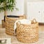 Providence Melia Round Flower Weave Storage Basket, Large