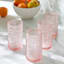 Set of 4 Blush Pink Spectra Highball Glasses, 15oz