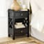 Jane X-Side Table with USB, Black