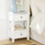 Jane X-Side Table with USB, White
