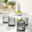 Set of 4 Spectra Smoke Grey Double Old Fashioned Glasses, 13oz