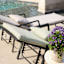 Spa Blue Premium Woven Outdoor Chaise Lounge Cushion