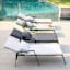 Spa Blue Premium Woven Lumbar Outdoor Throw Pillow, 14x20