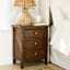 Jamie USB Wooden Accent Table, Walnut Finish