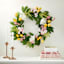 Yellow Tulip & White Peony Wreath, 24"