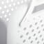 REAL SIMPLE White Plastic Collapsible Laundry Basket with Handles