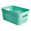 REAL SIMPLE Green Storage Bin with Lid, Small