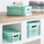 REAL SIMPLE Green Storage Bin with Lid, Small