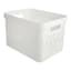REAL SIMPLE White Storage Bin with Lid, Large