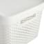 REAL SIMPLE White Storage Bin with Lid, Large