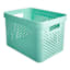 REAL SIMPLE Green Storage Bin with Lid, Large