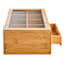 REAL SIMPLE 8-Compartment Bamboo Cosmetic Organizer with Lid