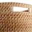 REAL SIMPLE Round Rattan Storage Basket, Small