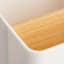 REAL SIMPLE White Pencil Cup with Bamboo
