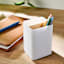 REAL SIMPLE White Pencil Cup with Bamboo
