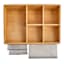 REAL SIMPLE 3-Drawer Bamboo Cosmetic Organizer with Top Storage