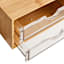 REAL SIMPLE 4-Drawer Bamboo Cosmetic Organizer