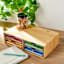 REAL SIMPLE 4-Drawer Bamboo Cosmetic Organizer