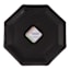16-Count Black Octagonal Paper Plates, 10"
