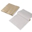 20-Count Gold & White Striped Napkins, 6.5"