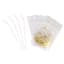 4-Count Clear Drink Pouches wit Gold Confetti