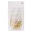 4-Count Clear Drink Pouches wit Gold Confetti