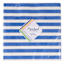 20-Count Blue & White Striped Napkins, 6.5"