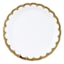 8-Count Gold Scalloped Plates