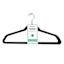 REAL SIMPLE 10-Pack Matte Non-Slip Suit Hanger, Black
