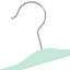 REAL SIMPLE 3-Pack Matte Skirt & Pant Hanger, Light Green