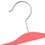 REAL SIMPLE 3-Pack Matte Skirt & Pant Hanger, Red