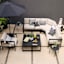 Soho Black Steel Patio Seating Chair