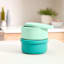 REAL SIMPLE 4-Piece Tonal Green Silicone Round Storage Set