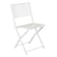 White Metal Folding Patio 3-Piece Set