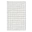 Ivory Boxed Grid Accent Rug, 3x5